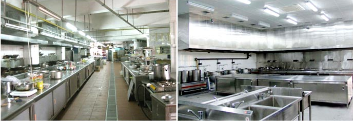 食堂廚房設計、安裝效果圖